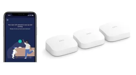 Amazon Eero Pro 6 tri-band mesh Wi-Fi 6 system with built-in Zigbee smart home hub