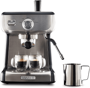 Calphalon BVCLECMP1 Temp iQ espresso machine with steam wand stainless reviews