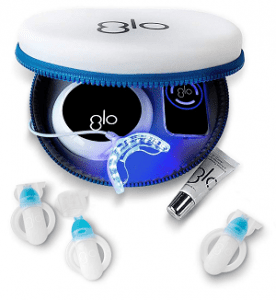 GLO Brilliant complete teeth whitening system kit with LED light