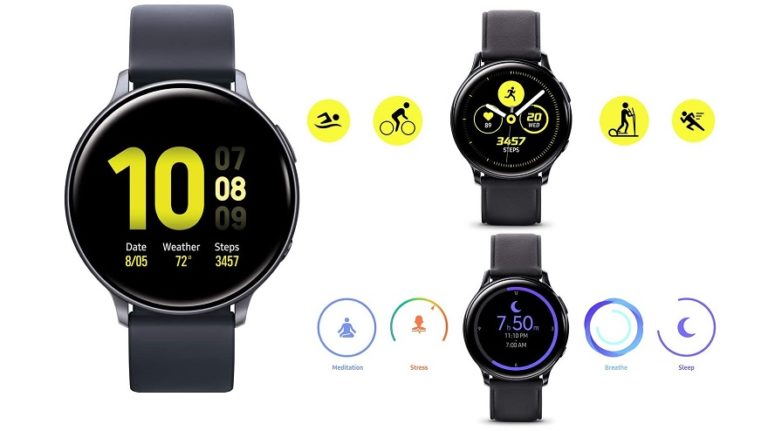 Samsung Galaxy Watch Active2 (44mm GPS Bluetooth) aqua black best price