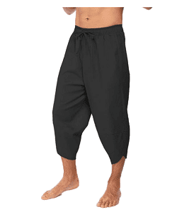 Yoga gifts for father's day - COOFANDY Men's Linen Harem Capri Pants