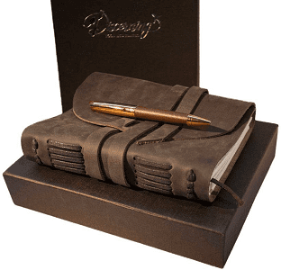 Yoga gifts for father's day - Best Leather Journal Gift set