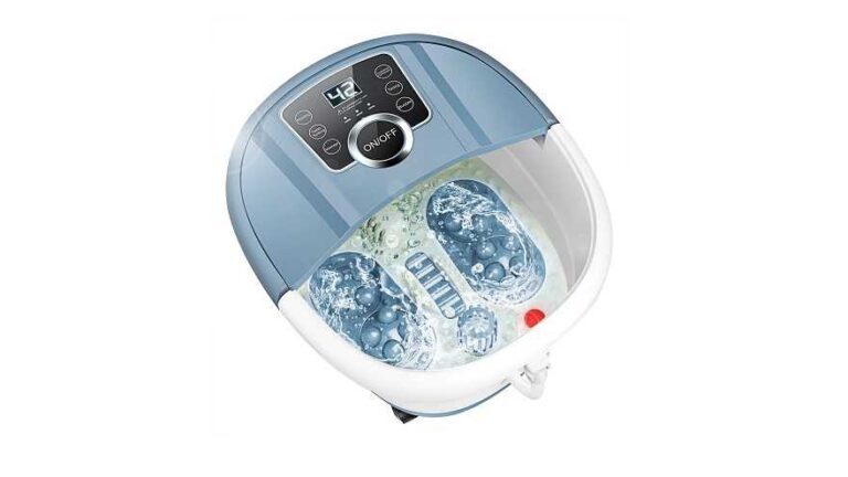 Foot spa/bath massager with heat bubbles and vibration reviews