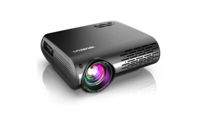 WiMiUS newest P20 native 1080p projector 6800 lumens video projector review